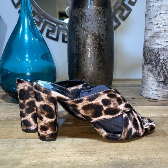 Saint Laurent Lou Lou Leopard Mules - Picture 10 of 12